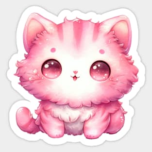 Pink Whiskers Sticker